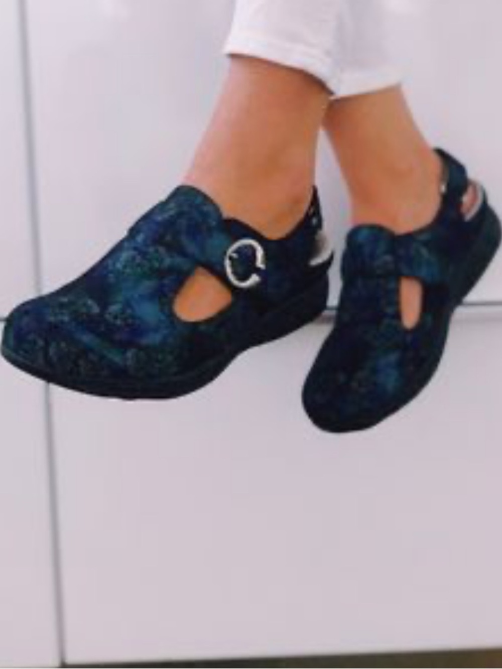 Therafit Chloe Mary Jane leather clogs
